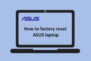 how do you reset asus laptop