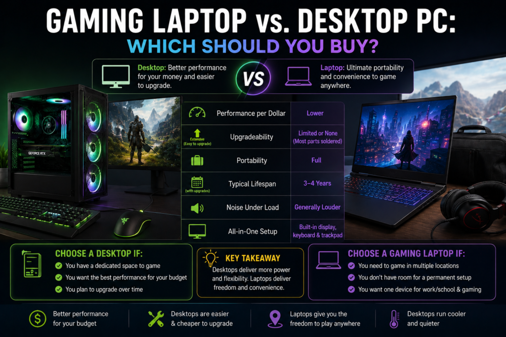 Gaming Laptop vs. Desktop PC: Which Should You Buy?