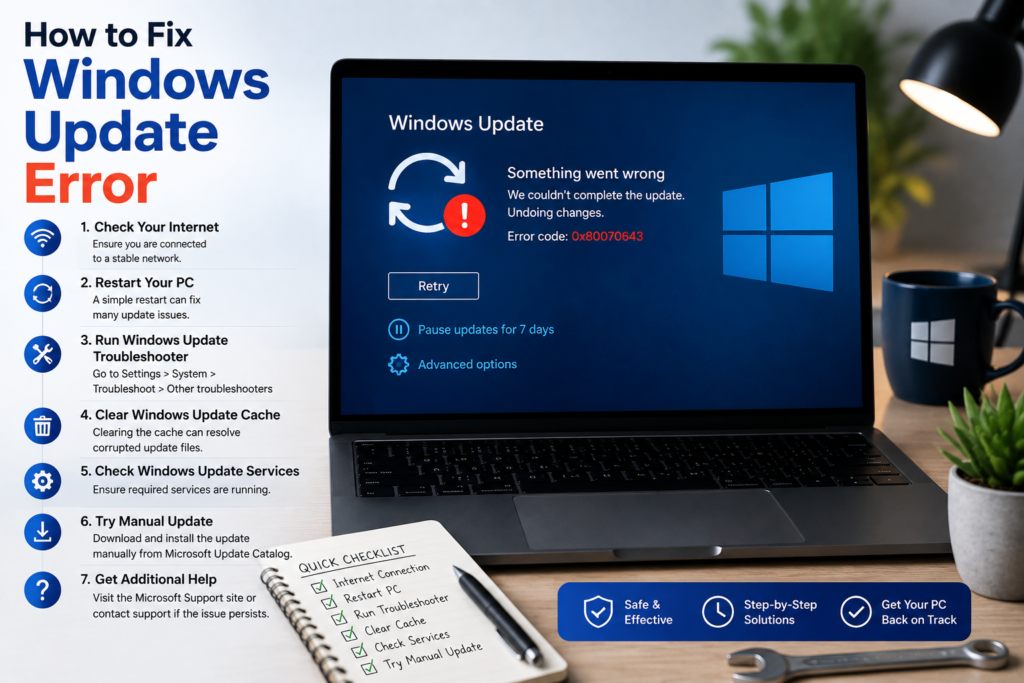 How to Fix a Windows Update Error: A Complete Troubleshooting Guide How to Fix a Windows Update Error